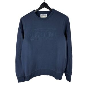 Mens Y2K Country Road Australia Blue Embroidered Logo Sweatshirt Size XS